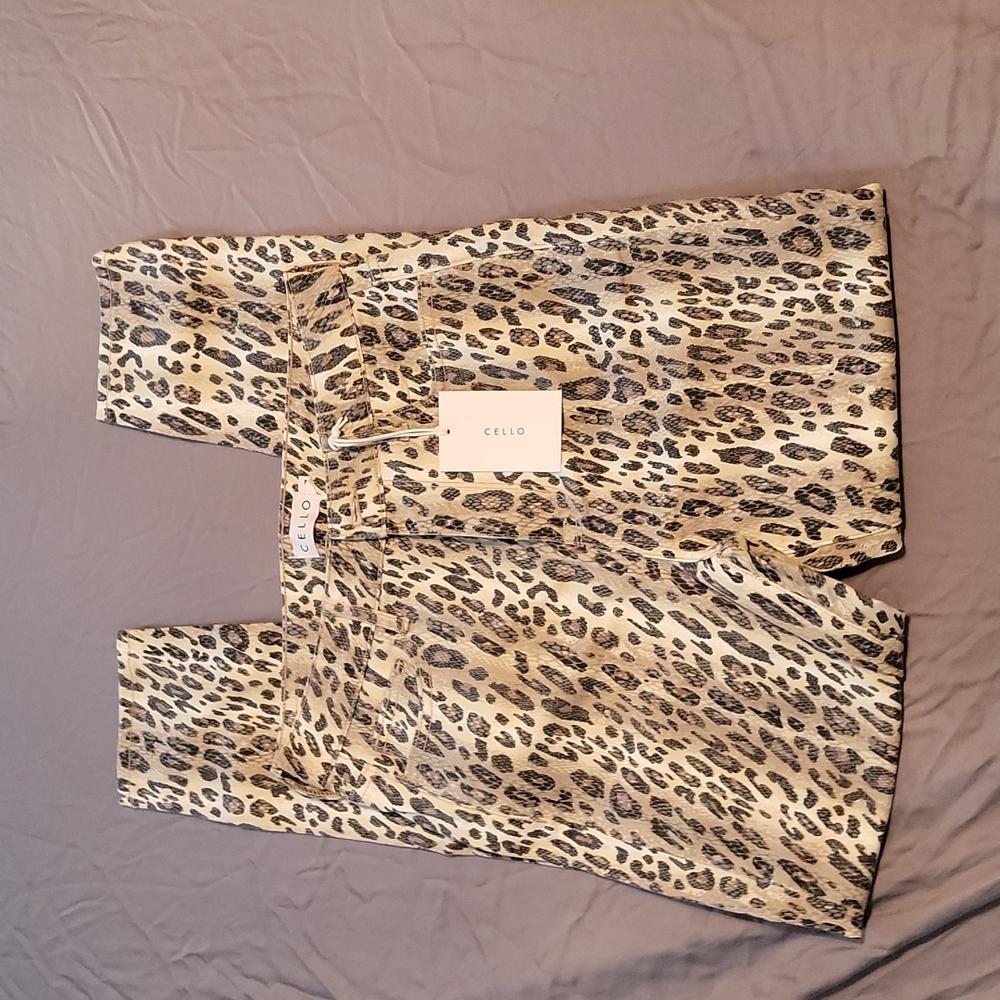 Animal print Cello skinny jeans